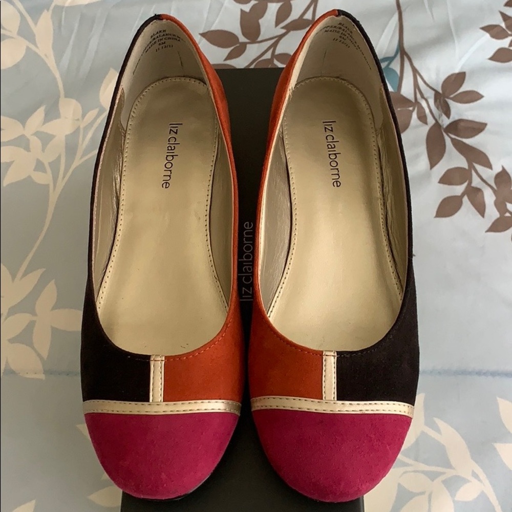 Liz Claiborne Blake Colorblock Pumps Size 6M - Picture 2 of 8
